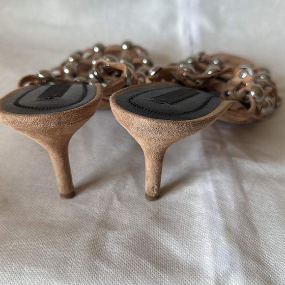 Alexander Wang Leather Cutout Sandals low heel - Picture 4 of 5